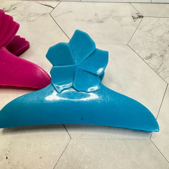 Vintage Hair Clips Lot of 9 1980s Coquette Goody Plastic France Banana Claw main image 13